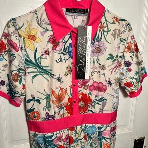 Dalia Macphee | Dresses | Dalia Macphee Floral Dress Nwt | Poshmark